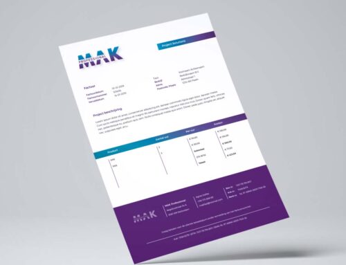 MAK Professional – factuur ontwerp
